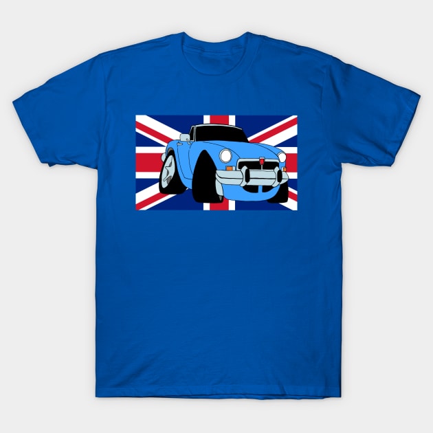 MGB Union Jack Blue T-Shirt by Blaze_Belushi